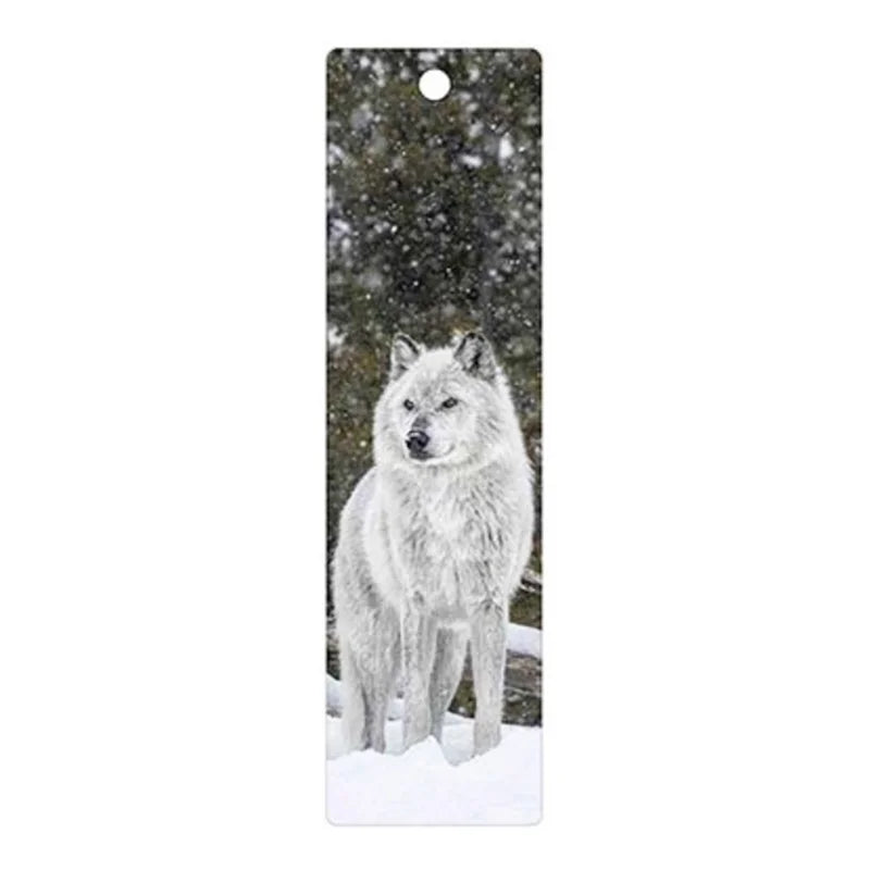 3D Bookmark - Arctic Wolf