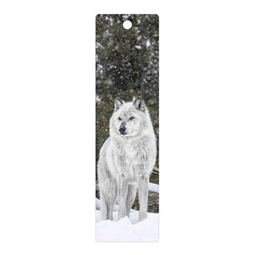 3D Bookmark - Arctic Wolf