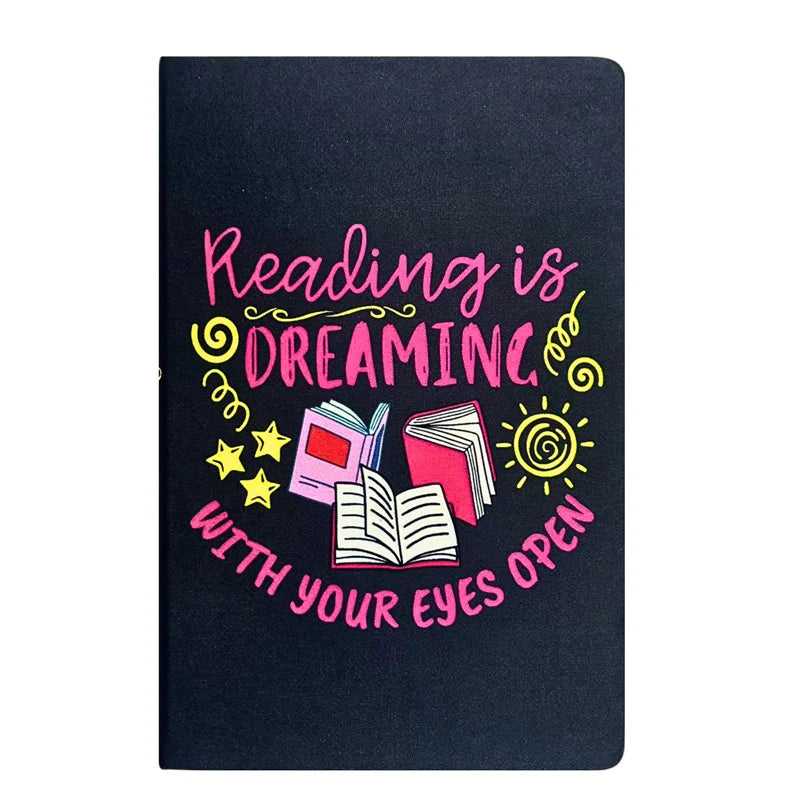 A5 Lined Journal - Reading is Dreaming With Your Eyes Open