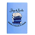 A5 Lined Journal - Dogs and Books