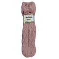 Reading Socks - Blush Cable Knots (Medium)