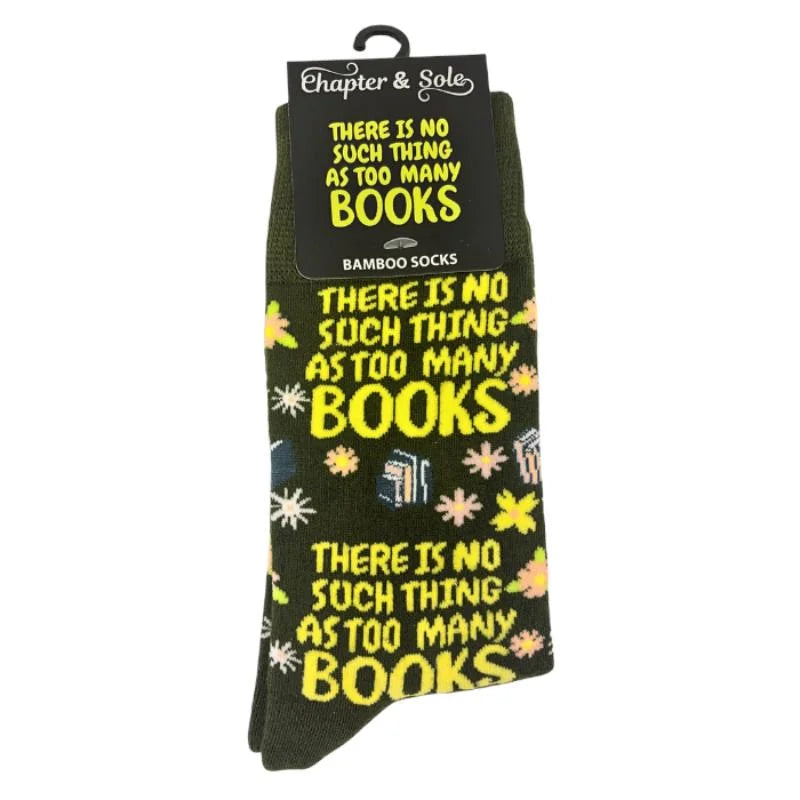 Chapter & Sole Socks - No Such Thing As Too Many Books