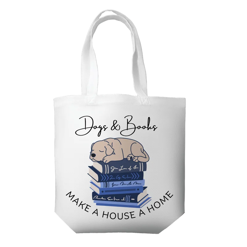 Tote Bag - Dogs & Books