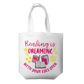 Tote Bag - Reading Is Dreaming With Your Eyes Open