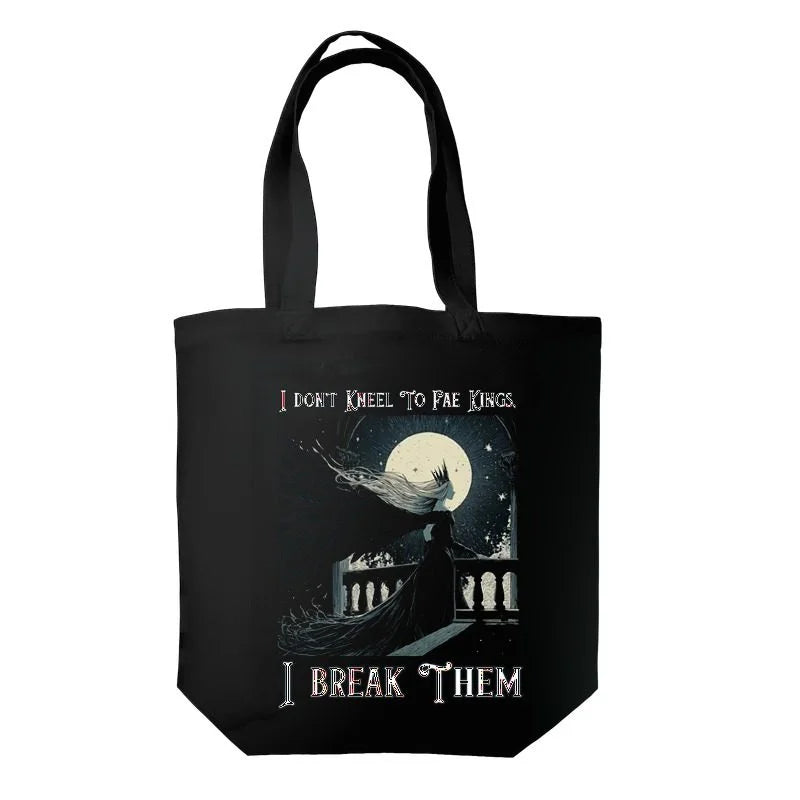 Romantasy Tote Bag - I don't Kneel To Fae Kings
