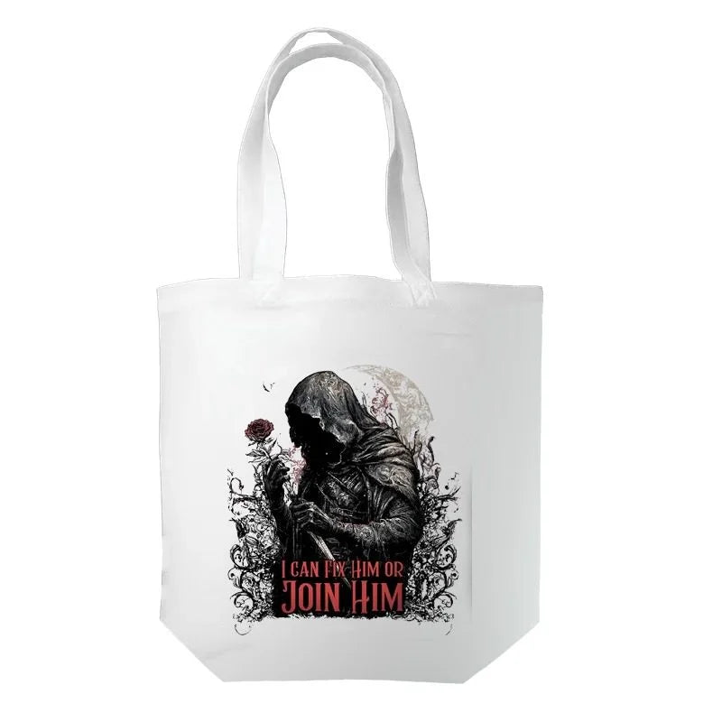Romantasy Tote Bag - I Can Fix Him Or Join Him